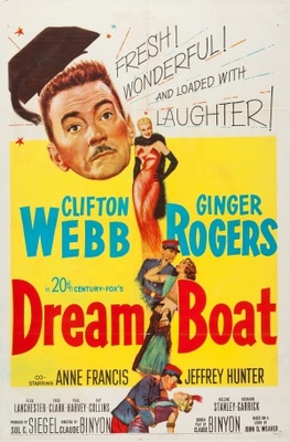 Dreamboat movie poster (1952) canvas poster