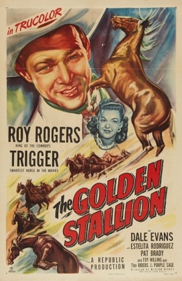 The Golden Stallion movie poster (1949) poster with hanger