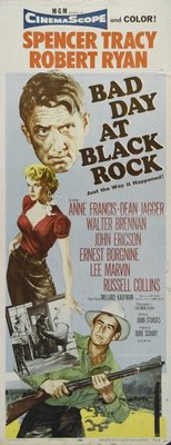 Bad Day at Black Rock movie poster (1955) wood print