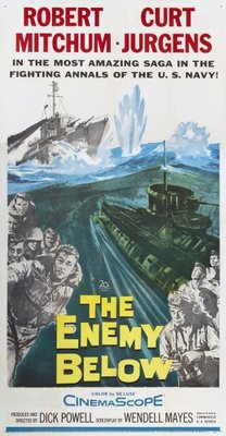 The Enemy Below movie poster (1957) poster