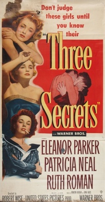 Three Secrets movie poster (1950) wooden framed poster