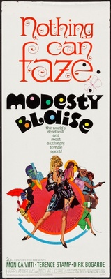 Modesty Blaise movie poster (1966) metal framed poster