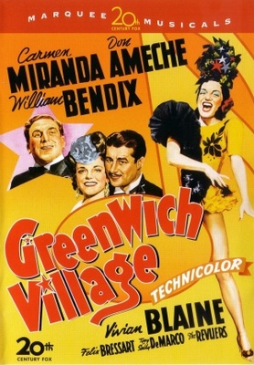 Greenwich Village movie poster (1944) metal framed poster