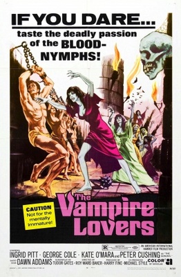 The Vampire Lovers movie poster (1970) wooden framed poster