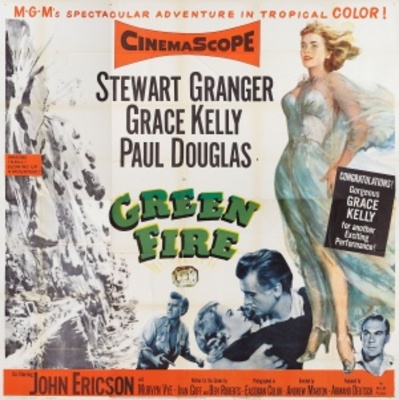 Green Fire movie poster (1954) canvas poster