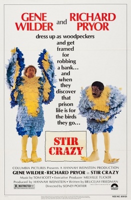 Stir Crazy movie poster (1980) wood print