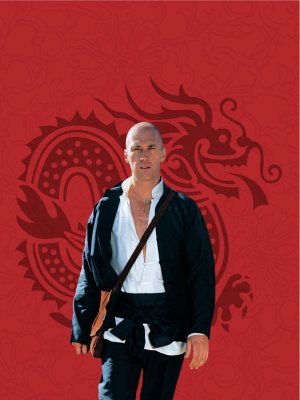 Kung Fu movie poster (1972) wood print