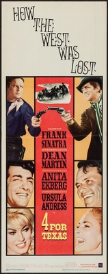 4 for Texas movie poster (1963) metal framed poster