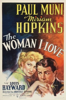 The Woman I Love movie poster (1937) metal framed poster