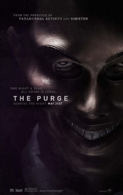 The Purge movie poster (2013) wood print