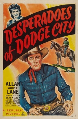 Desperadoes of Dodge City movie poster (1948) metal framed poster