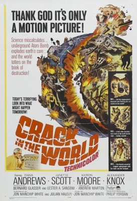 Crack in the World movie poster (1965) metal framed poster
