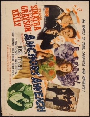 Anchors Aweigh movie poster (1945) canvas poster