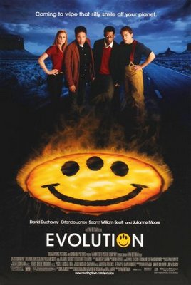 Evolution movie poster (2001) wood print
