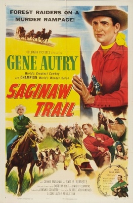 Saginaw Trail movie poster (1953) metal framed poster