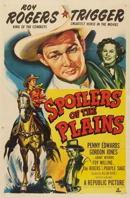 Spoilers of the Plains movie poster (1951) tote bag