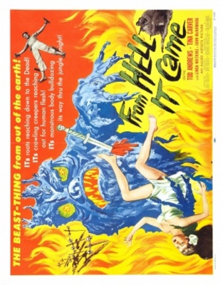From Hell It Came movie poster (1957) wood print