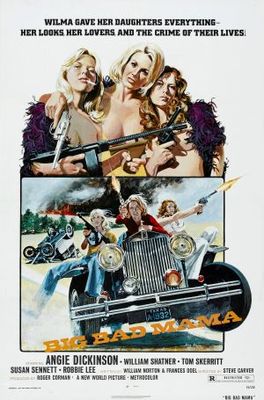 Big Bad Mama movie poster (1974) wood print