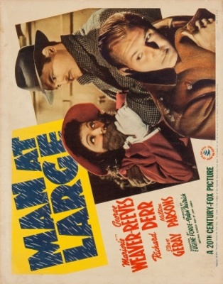Man at Large movie poster (1941) metal framed poster