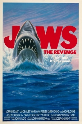 Jaws: The Revenge movie poster (1987) wooden framed poster