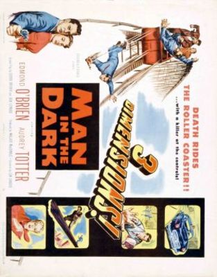 Man in the Dark movie poster (1953) pillow