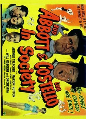 In Society movie poster (1944) poster with hanger