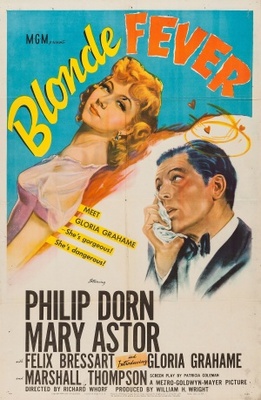 Blonde Fever movie poster (1944) poster with hanger