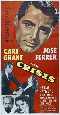 Crisis movie poster (1950) metal framed poster