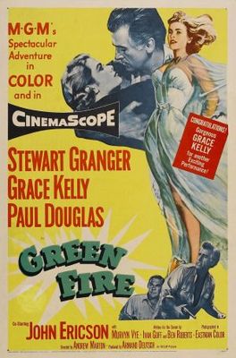 Green Fire movie poster (1954) metal framed poster