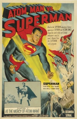 Atom Man Vs. Superman movie poster (1950) Stickers MOV_76546d5b