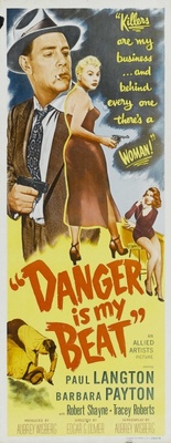 Murder Is My Beat movie poster (1955) poster with hanger