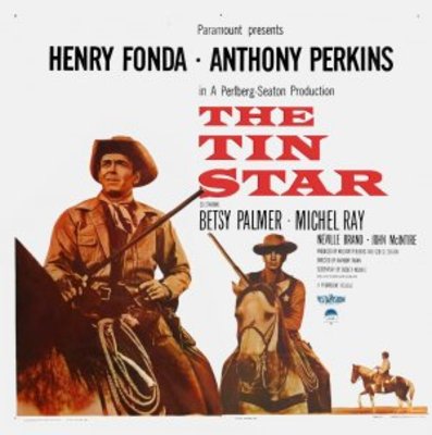 The Tin Star movie poster (1957) metal framed poster
