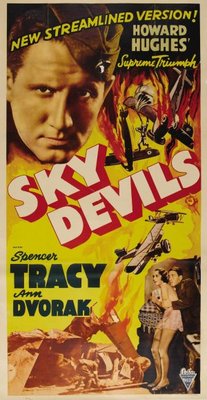 Sky Devils movie poster (1932) canvas poster