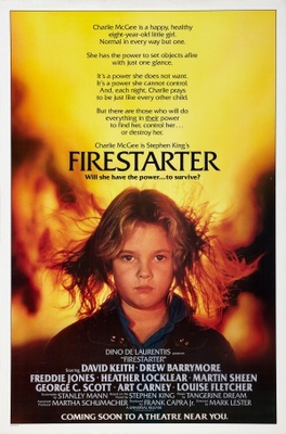 Firestarter movie poster (1984) poster with hanger