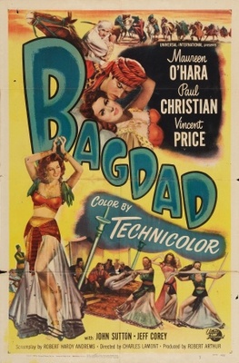 Bagdad movie poster (1949) wood print