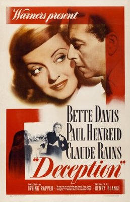 Deception movie poster (1946) canvas poster
