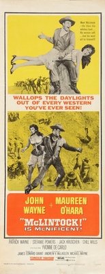 McLintock! movie poster (1963) wooden framed poster