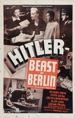 Hitler - Beast of Berlin movie poster (1939) pillow