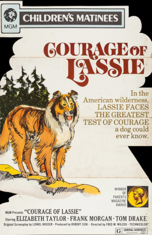 Courage of Lassie movie poster (1946) wood print