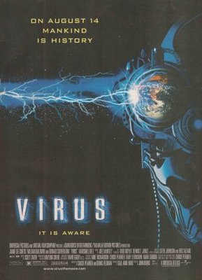 Virus movie poster (1999) canvas poster
