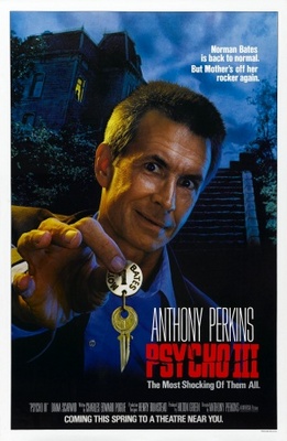 Psycho III movie poster (1986) metal framed poster