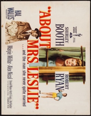 About Mrs. Leslie movie poster (1954) wooden framed poster