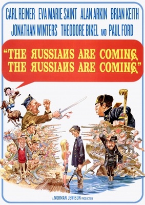 The Russians Are Coming, the Russians Are Coming movie poster (1966) canvas poster