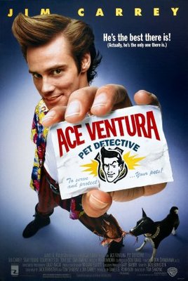 Ace Ventura: Pet Detective movie poster (1994) metal framed poster