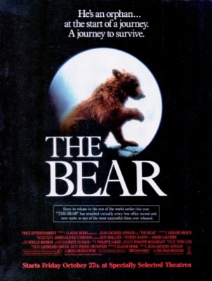 The Bear movie poster (1988) wood print