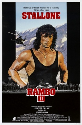 Rambo III movie poster (1988) metal framed poster