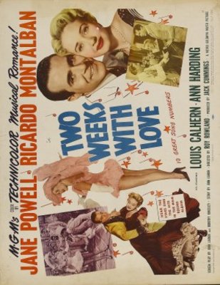 Two Weeks with Love movie poster (1950) canvas poster