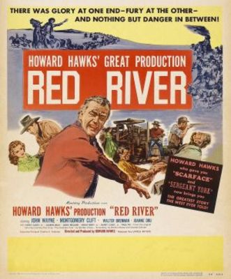 Red River movie poster (1948) pillow