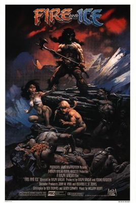 Fire and Ice movie poster (1983) poster with hanger