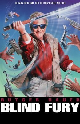Blind Fury movie poster (1989) metal framed poster